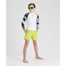 Load image into Gallery viewer, arena-boys-long-sleeves-rash-guard-white-grey-multi-003143-152-ontario-swim-hub-4
