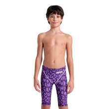 Load image into Gallery viewer, arena-boys-powerskin-st-next-jammer-limited-edition-leopard-skin-violet-006352-877-ontario-swim-hub-1