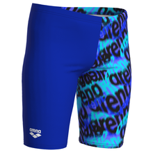 Load image into Gallery viewer, arena-boys-swim-jammer-crowded-neon-blue-neon-blue-multi-011811-580-ontario-swim-hub-3