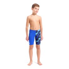 Load image into Gallery viewer, arena-boys-swim-jammer-crowded-neon-blue-neon-blue-multi-011811-580-ontario-swim-hub-7