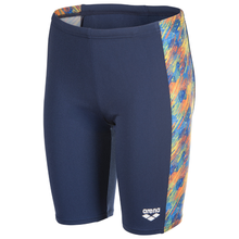 Load image into Gallery viewer, arena-boys-swim-jammer-draft-navy-orange-multi-010747-750-ontario-swim-hub-1