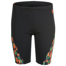 Load image into Gallery viewer, arena-boys-swim-jammer-print-black-orange-multi-010753-530-ontario-swim-hub-2