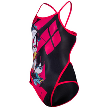 Load image into Gallery viewer,     arena-girls-arena-cats-swimsuit-superfly-back-black-freak-rose-004682-550-ontario-swim-hub-2