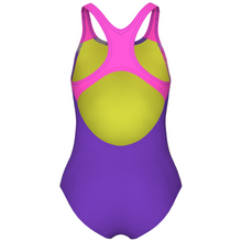 Load image into Gallery viewer, arena-girls-light-tricks-swimsuit-swim-pro-back-violet-shocking-pink-multi-008309-990-ontario-swim-hub-3