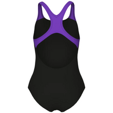 Load image into Gallery viewer, arena-girls-swimsuit-dim-lights-swim-pro-back-black-violet-008104-509-ontario-swim-hub-4