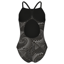 Load image into Gallery viewer, arena-girls-swimsuit-fireflow-lightdrop-back-black-team-black-010406-500-ontario-swim-hub-4