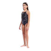 Load image into Gallery viewer, arena-girls-swimsuit-fireflow-lightdrop-back-black-team-black-010406-500-ontario-swim-hub-7