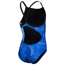 Load image into Gallery viewer, arena-girls-swimsuit-fireflow-lightdrop-back-black-team-royal-010406-200-ontario-swim-hub-3