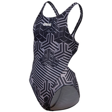 Load image into Gallery viewer, arena-girls-swimsuit-kikko-pro-black-black-multi-005900-550-ontario-swim-hub-1