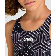 Load image into Gallery viewer,      arena-girls-swimsuit-kikko-pro-black-black-multi-005900-550-ontario-swim-hub-8