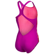 Load image into Gallery viewer, arena-girls-swimsuit-multi-colours-v-back-pink-multi-very-fuchsia-009007-908-ontario-swim-hub-3