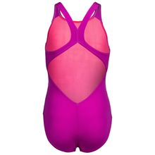 Load image into Gallery viewer, arena-girls-swimsuit-multi-colours-v-back-pink-multi-very-fuchsia-009007-908-ontario-swim-hub-4