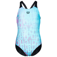 Load image into Gallery viewer, arena-girls-swimsuit-multi-colours-v-back-water-multi-black-009007-509-ontario-swim-hub-2