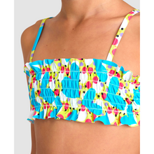 Load image into Gallery viewer,     arena-girls-vintage-bandeau-bikini-soft-green-multi-006201-300-ontario-swim-hub-5