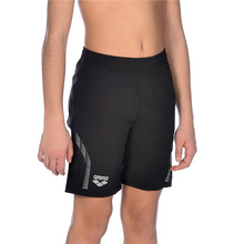 Load image into Gallery viewer, arena-junior-team-line-bermuda-swim-shorts-black-1d357-50-ontario-swim-hub-2