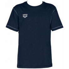 Load image into Gallery viewer, arena-junior-team-line-short-sleeve-tee-navy-1d360-70-ontario-swim-hub-1
