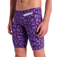 Load image into Gallery viewer, arena-mens-powerskin-carbon-air2-jammer-limited-edition-leopard-skin-violet-006344-877-ontario-swim-hub-4
