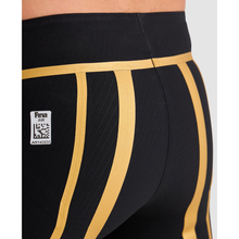 Load image into Gallery viewer,     arena-mens-powerskin-carbon-core-fx-50th-anniversary-limited-edition-jammer-black-gold-ontario-swim-hub-13