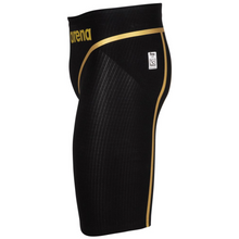 Load image into Gallery viewer,     arena-mens-powerskin-carbon-core-fx-50th-anniversary-limited-edition-jammer-black-gold-ontario-swim-hub-4