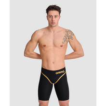 Load image into Gallery viewer, arena-mens-powerskin-carbon-core-fx-50th-anniversary-limited-edition-jammer-black-gold-ontario-swim-hub-9