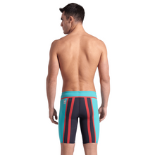 Load image into Gallery viewer, arena-mens-powerskin-carbon-core-fx-jammer-turquoise-metallic-006340-550-ontario-swim-hub-2