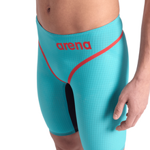 Load image into Gallery viewer, arena-mens-powerskin-carbon-core-fx-jammer-turquoise-metallic-006340-550-ontario-swim-hub-4