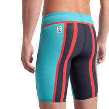 Load image into Gallery viewer, arena-mens-powerskin-carbon-core-fx-jammer-turquoise-metallic-006340-550-ontario-swim-hub-5