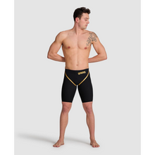 Load image into Gallery viewer, arena-mens-powerskin-carbon-glide-50th-anniversary-limited-edition-jammer-black-gold-ontario-swim-hub-11