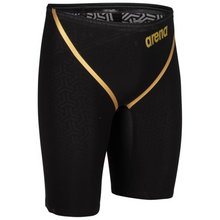 Load image into Gallery viewer,     arena-mens-powerskin-carbon-glide-50th-anniversary-limited-edition-jammer-black-gold-ontario-swim-hub-3