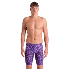 Load image into Gallery viewer, arena-mens-powerskin-st-next-jammer-limited-edition-leopard-skin-violet-006351-877-1