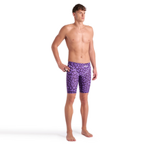 Load image into Gallery viewer, arena-mens-powerskin-st-next-jammer-limited-edition-leopard-skin-violet-006351-877-3