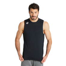 Load image into Gallery viewer,    arena-mens-sleeveless-tee-solid-black-005187-500-ontario-swim-hub-3