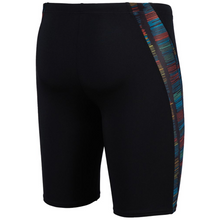 Load image into Gallery viewer, MEN'S SWIM JAMMER SLOW MOTION - BLACK/TURQUOISE MULTI