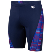Load image into Gallery viewer, arena-mens-swim-jammer-slow-motion-navy-neon-blue-multi-005984-780-ontario-swim-hub-1