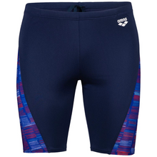 Load image into Gallery viewer, arena-mens-swim-jammer-slow-motion-navy-neon-blue-multi-005984-780-ontario-swim-hub-2