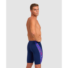 Load image into Gallery viewer, arena-mens-swim-jammer-slow-motion-navy-neon-blue-multi-005984-780-ontario-swim-hub-6