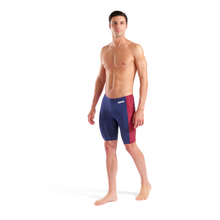 Load image into Gallery viewer, arena-mens-swim-jammer-snakeskin-navy-team-redwhiteblue-010161-417-ontario-swim-hub-4