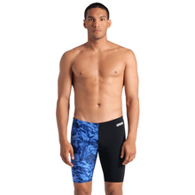 Load image into Gallery viewer, arena-mens-swim-jammer-team-crackle-black-team-royal-008153-200-ontario-swim-hub-2
