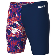 Load image into Gallery viewer, arena-mens-swim-jammer-team-crackle-navy-team-redwhiteblue-008153-417-ontario-swim-hub-1