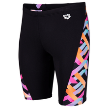 Load image into Gallery viewer, arena-mens-swim-jammer-texture-black-black-multi-010734-550-ontario-swim-hub-1