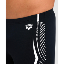 Load image into Gallery viewer, arena-mens-swim-mid-jammer-feather-print-black-006129-500-ontario-swim-hub-8
