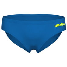 Load image into Gallery viewer, arena-mens-team-swim-brief-solid-blue-river-artic-lime-004773-860-ontario-swim-hub-3