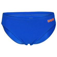 Load image into Gallery viewer, arena-mens-team-swim-brief-solid-neon-blue-team-orange-004773-803-ontario-swim-hub-2