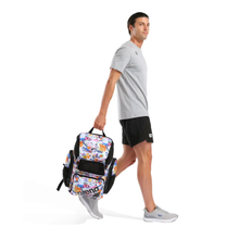 Load image into Gallery viewer, arena-one-go-backpack-45l-allover-collage-010232-101-ontario-swim-hub-6