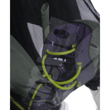 Load image into Gallery viewer, Close-up of a black mesh bag with swim equipment inside