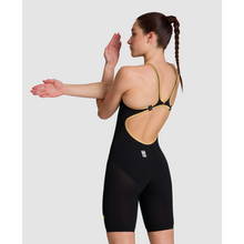 Load image into Gallery viewer, arena-powerskin-carbon-air2-50th-anniversary-limited-edition-open-back-black-gold-ontario-swim-hub-10