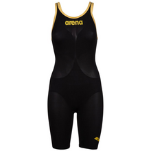 Load image into Gallery viewer, arena-powerskin-carbon-air2-50th-anniversary-limited-edition-open-back-black-gold-ontario-swim-hub-1
