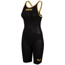 Load image into Gallery viewer, arena-powerskin-carbon-air2-50th-anniversary-limited-edition-open-back-black-gold-ontario-swim-hub-2