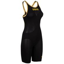 Load image into Gallery viewer, arena-powerskin-carbon-air2-50th-anniversary-limited-edition-open-back-black-gold-ontario-swim-hub-3