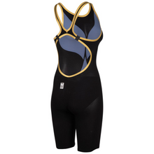 Load image into Gallery viewer,     arena-powerskin-carbon-air2-50th-anniversary-limited-edition-open-back-black-gold-ontario-swim-hub-6
